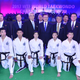 South Korean President Moon Jae-in (C) poses with a North Korean taekwondo team while attending the opening ceremony of the World Taekwondo Federation's World Taekwondo Championships in Muju, some 240km south of Seoul, South Korea, 24 June 2017. The North Korean squad participated in the seven-day event to demonstrate during its opening and closing ceremonies.